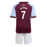 Aston Villa John McGinn #7 Koti Peliasu Lasten 2025-26 Lyhythihainen (+ Lyhyet housut)